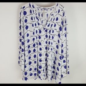 Melissa McCarthy pintuck blouse3x